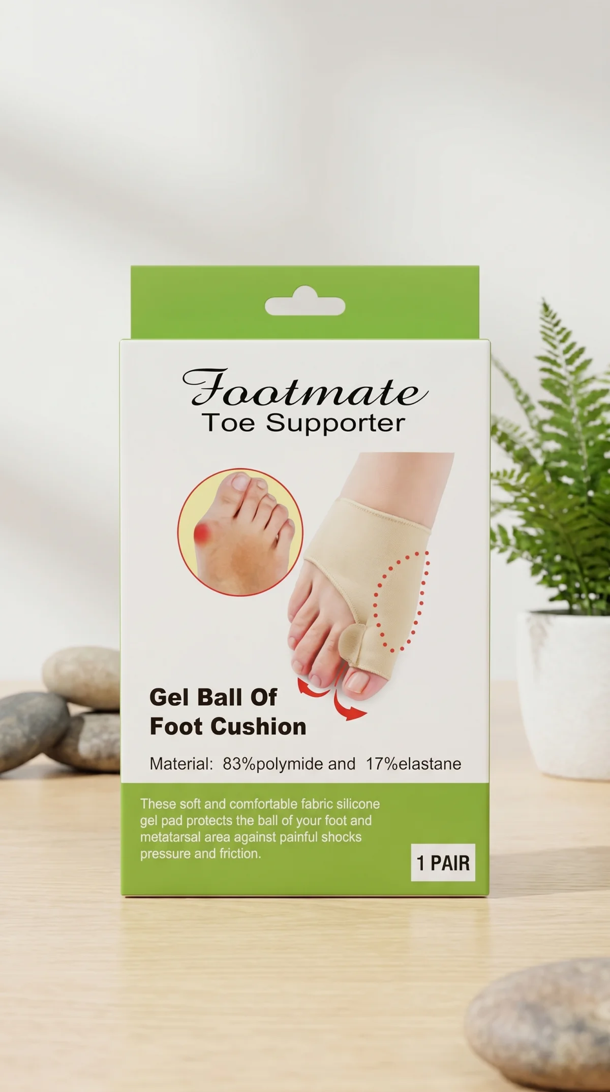coussinet en gel pour l'avant-pied).