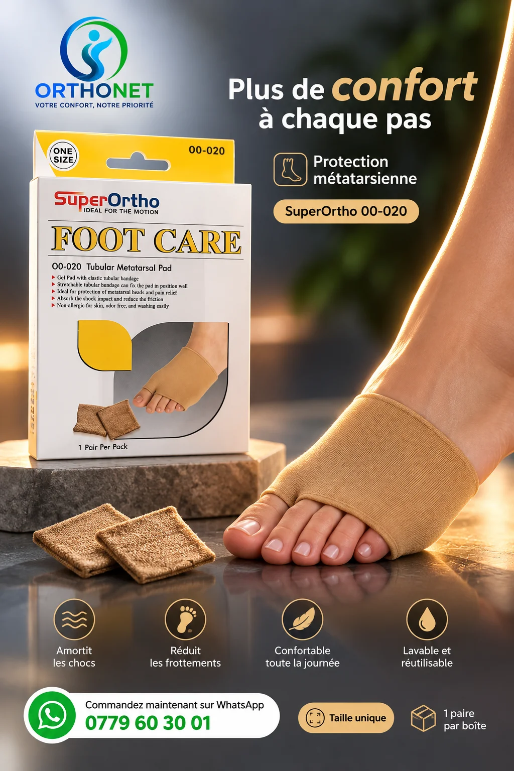Tubular Métatarsal  Pad O0-020